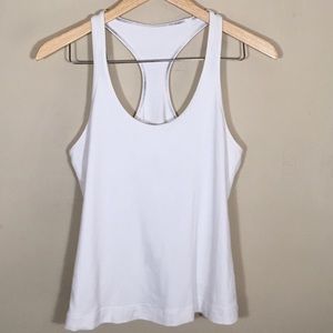 Lululemon Cool Racerback Tank Solid White